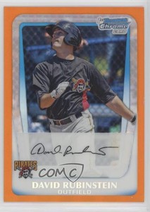 2011 Bowman Chrome Prospects Orange Refractor /25 David Rubinstein #BCP55