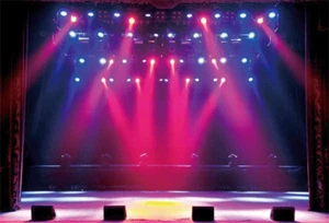10x8 Ft Stage Backdrop for Concerts and Performances - Vinyl Photography Props - Picture 1 of 11