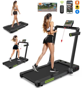 2.5HP 2-in-1 Folding Treadmill with Display for Home & Office Fitness - Picture 1 of 11