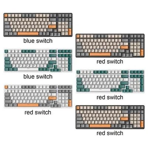 Russian Mechanical Keyboard Backlight Mode USB Wired 98% Allocation Ergonomics - Picture 1 of 35