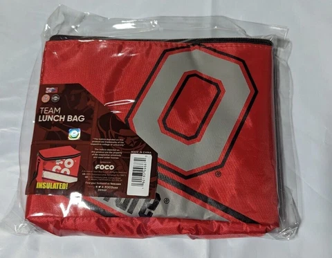 Ohio State Buckeyes Insulated soft side Lunch Bag Sports Cooler Striped Logo NEW Cover