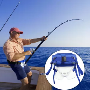 Fishing Gimbal Fighting Belt Rod Waist Big Game Stand Up Jigging Holder Harness - Picture 1 of 10