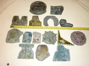 Lot 15 Plaque cliché d'impression en aluminium printing block vintage - Imagen 1 de 10