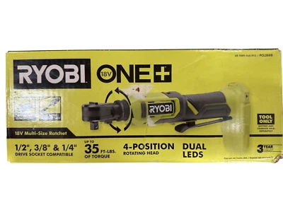 RYOBI ONE+ 18V Multi-Size Ratchet PCL280 (Tool Only) - Missing 1/2" HEX Bit - Image 1 of 2