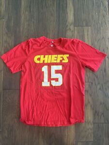 Nfl Red Kansas City Chiefs No. 15 Pat Mahomes Kids' T-Shirt Size XL