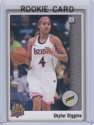 SKYLAR DIGGINS CARTÃO DE NOVATO Deck Superior Basquete 2014 RARO $$ RC Notre Dame WNBA - Imagem 1 de 2