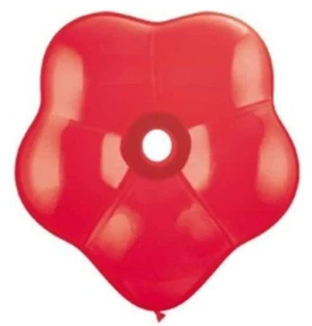 DISCONTINUED Qualatex 16" Geo Blossom Balloons - Red - 10 Count - Picture 1 of 1