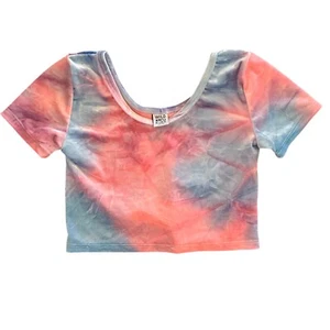 Wild Rich Kids Crop Top Girls size 11/12 pink purple crushed velvet - Picture 1 of 6