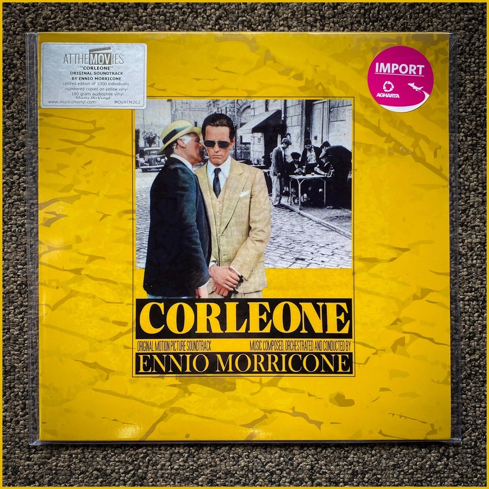 Ennio Morricone- Corleone Soundtrack LP on Yellow Colored Vinyl Numbered 000046 - Image 1 of 1