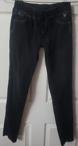 Justice Girls Simply Low Jean Jeggings Size 16R Pull-On Dark Wash - Picture 1 of 7