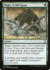 MTG Time Spiral Remastered NON-FOIL U Might of Old Krosa #217 PLAYSET 4x x4