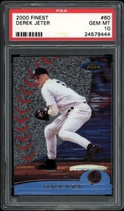 2000 Finest #60 Derek Jeter PSA 10 GEM MINT