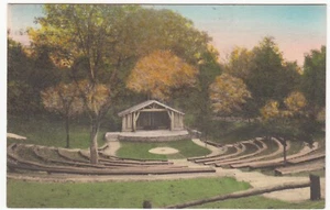 Spencer, Indiana — Open Air Theatre McCormick Creek Canyon ~ Vintage Postcard - Picture 1 of 2