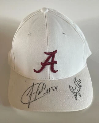 TRIANDOS LUKE #84 & SHAUD WILLIAMS #21 AUTOGRAPHED 2003 ALABAMA BASEBALL CAP HAT - Image 1 of 3