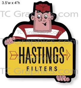 Hastings Filters Decal Nostalgia vinyl sticker - Picture 1 of 1