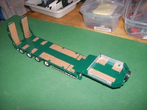 TEKNO 1/50th SCALE 4 AXLE GOLDHOFER EXTENDABLE SEMI LOW LOADER TRAILER - Picture 1 of 16
