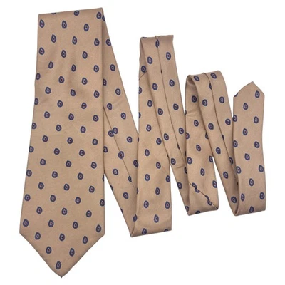 Corbata de seda italiana Woodward Foulard Paisley - Rosa Azul Borgoña - 56 x 3,25 Foto 1 de 4