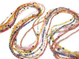 Multicolor Taille Perlen mit diamantförmigen Akzenten, 45 Zoll Bindestrang - Bild 1 von 19