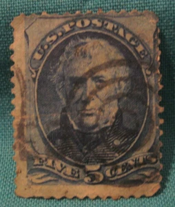 5c Zachary Taylor - Usado Single-Scott #179 - Emitido 1875 - Bullseye Cancelar - Imagen 1 de 2