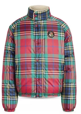 Chaqueta de esquí alpino reversible a cuadros Polo Ralph Lauren para hombre talla M Foto 1 de 4