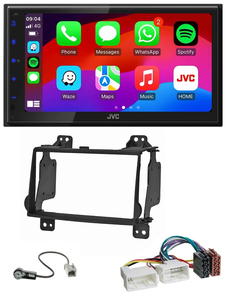 JVC Bluetooth 2DIN MP3 DAB USB Autoradio für Hyundai H1 (08-15) - Bild 1 von 4