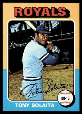 1975 Topps Mini Tony Solaita - RC Kansas City Royals #389 - Image 1 of 2