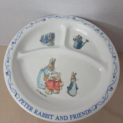 Vintage Peter Rabbit and Friends Divided Plate Child's Mealtime Fun - Image 1 of 4