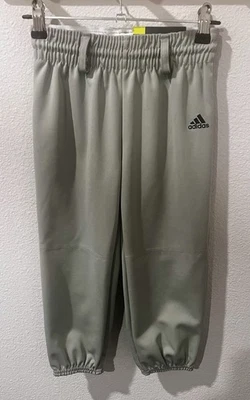 Adidas Boys/Youth Pull Up Baseball Pant In Grey 2XS - Image 1 of 2