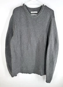 outerknown mens Jetlag Crew Sweater Gray Size XL Knit Organic Cotton Baby Alpaca - Picture 1 of 7