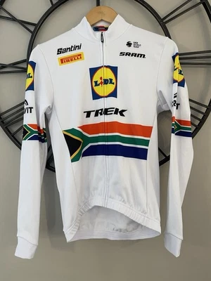Lidl Trek Pro Team Issue National Champs Thermal Jersey Small Santini (NEW) - Image 1 of 4