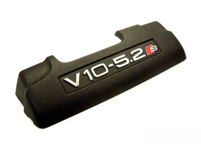 Cubierta delantera negra para motor de gasolina AUDI S6 S8 V10 5.2 07L103925A genuina Foto 1 de 2