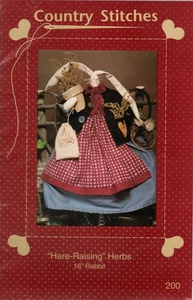 Country Stitches HARE-RAISING HERBS 16" Rabbit Craft Sewing Pattern - Picture 1 of 2
