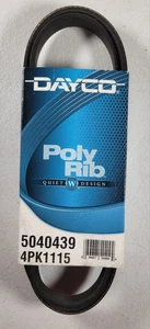 DAYCO Serpentine Belt Poly Rib 5040439 OEM 4PK1115 Quiet Design USA - Picture 1 of 7