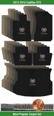 Juego de alfombrillas Ultimat personalizadas para Cadillac XTS 2013-2016 con logotipo (5 piezas) #2ZT Foto 1 de 4