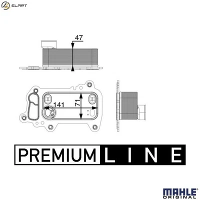 OIL COOLER ENGINE OIL CLC 79 000P FOR BMW 1/E87/X/SUV/E84/SAV/Convertible/E88 - Image 1 of 4