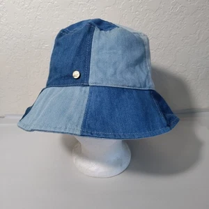 BCBG Denim Patch Work Bucket Hat - Picture 1 of 7