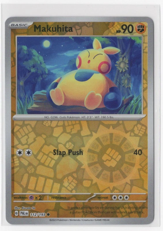 Pokemon Paldea Evolved 112/193 Makuhita Reverse Holo - Image 1 of 1