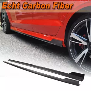 Alerón lateral de carbono Side Lippe Skirt se adapta a Audi S3 RS3 2014-2020 - Imagen 1 de 12