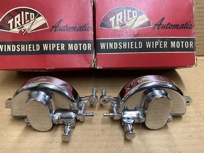 1929 1931 1932 1934 1935 Raro Duesenberg Nuevo de Lote Antiguo Original Trico Cromo Limpiaparabrisas Motores Foto 1 de 4