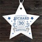 Special 30th Birthday Age Blue Star Personalised Gift Hanging Ornament