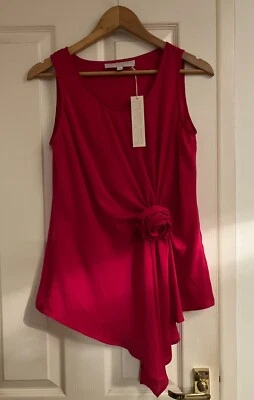 BNWT £89 Women's Designer Fenn Wright Manson Magenta Pink Rose Blouse Top, M, 12 - Image 1 of 4