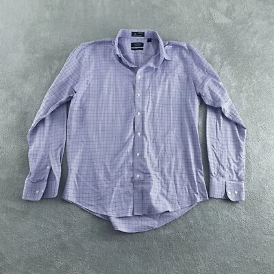 Camisa Nordstrom Para Hombres Tienda Ajuste Manga Larga Sin Arrugas Talla 17 5177 Foto 1 de 4