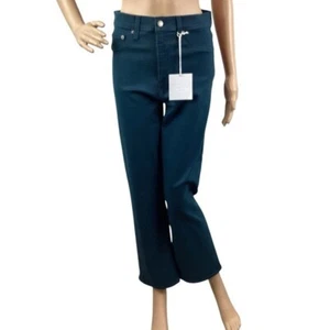 Pistola Lennon High Rise Crop Boot Jeans Coated Atlas Blue Size 29 - Picture 1 of 8