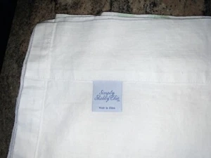 CORTINAS SIMPLEMENTE SHABBY CHIC AMARILLAS DE LINO/ALGODÓN ROSA FLORIS 79"" DE LARGO - Imagen 1 de 2