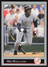 2014 Leaf Best Of Baseball 1992 Gold Buyback Mel Hall #5/5 #88 New York Yankkes