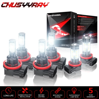 For Nissan Maxima 2016 2017 2018 6PC 6000K LED Headlight & Fog Light Bulbs Kit - Image 1 of 4