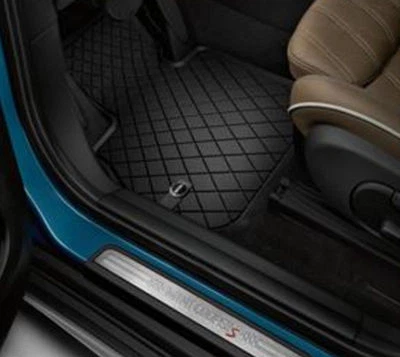 Mini Cooper Countryman F60 Rubber Floor Mats  2017-2018 Set 4 Front Rear OEM Foto 1 de 2