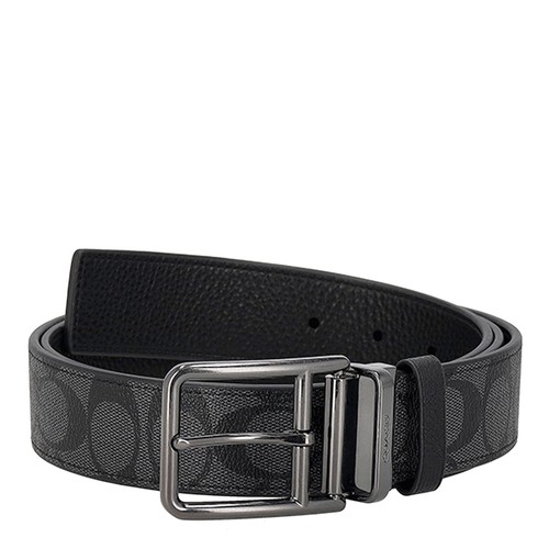 Coach Cintura Uomo CQ006 QBMI5 38MM DOPPIA BARRA BELT Articolo Nuovo