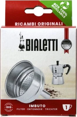 Bialetti - Kit 1 Filtro a Imbuto, Moka Express (1 Tazza)