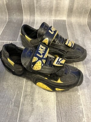 Zapatos de ciclismo LAKE para mujer talla 6,5-7 ciclismo MX81W negro y amarillo EU 38 Foto 1 de 4